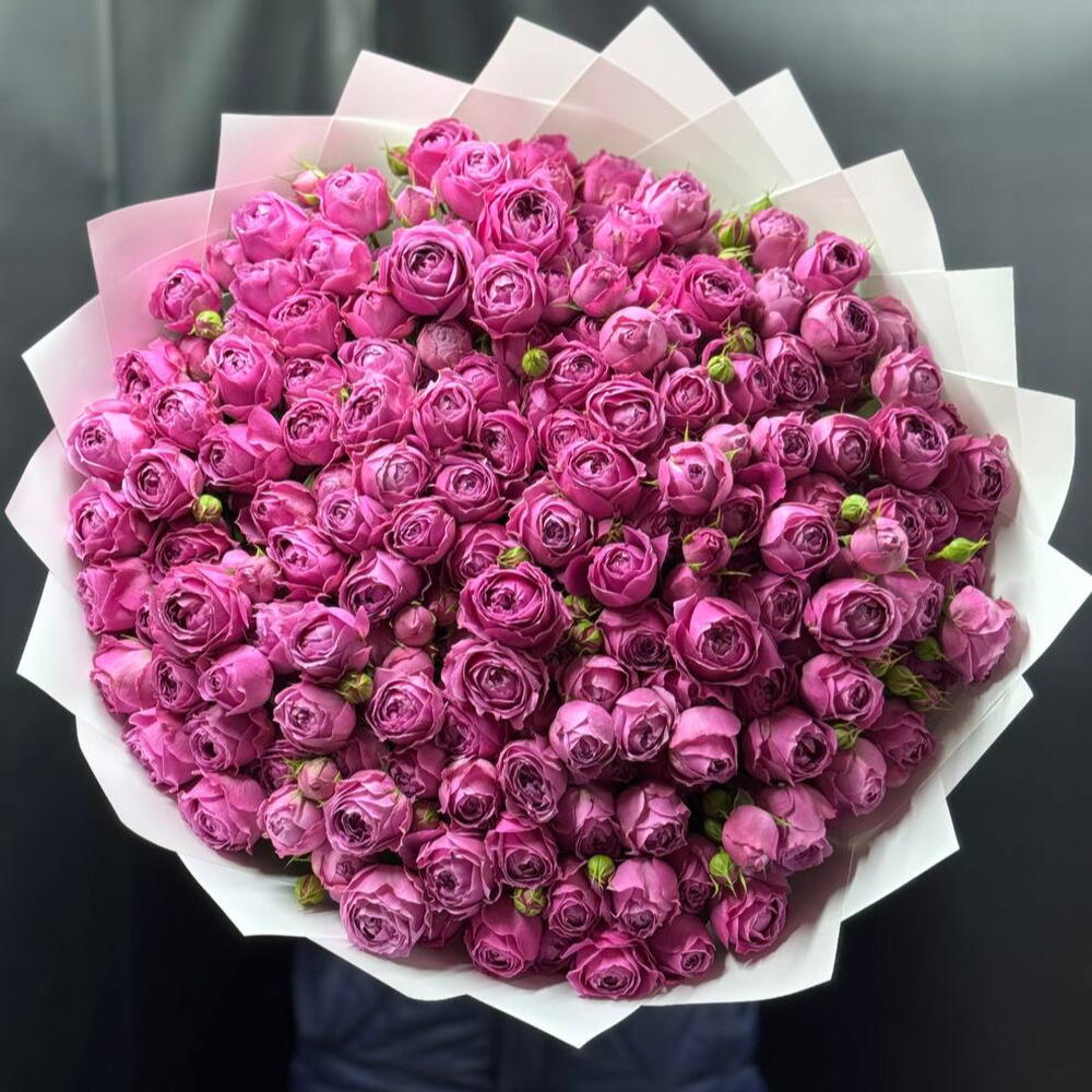 🌹БУКЕТ ИЗ 51 ПИОНОВИДНОЙ РОЗЫ СОРТА МИСТИ БАБЛЗ (Misty Bubbles)🌹