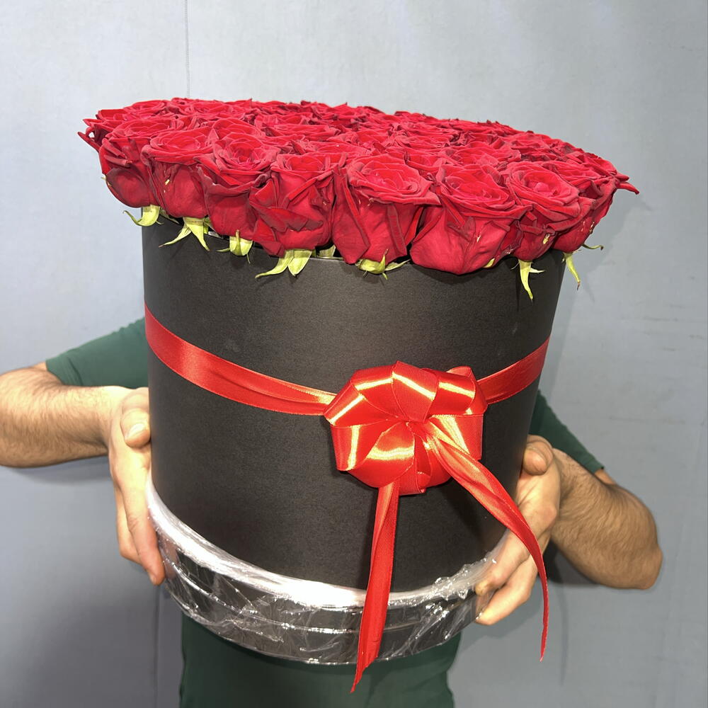 🌹51 КРАСНАЯ РОЗА В КОРОБКЕ🌹
