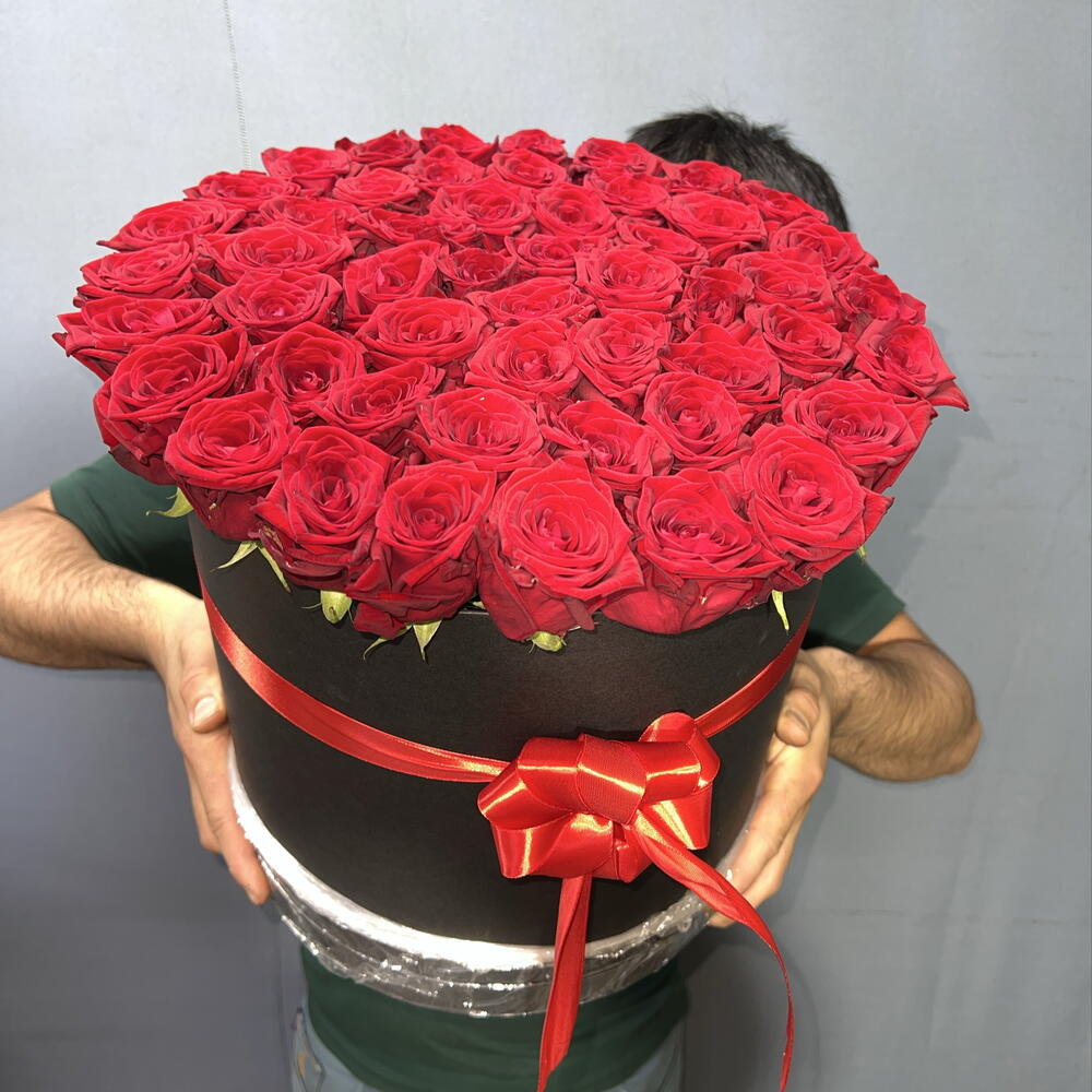 🌹51 КРАСНАЯ РОЗА В КОРОБКЕ🌹